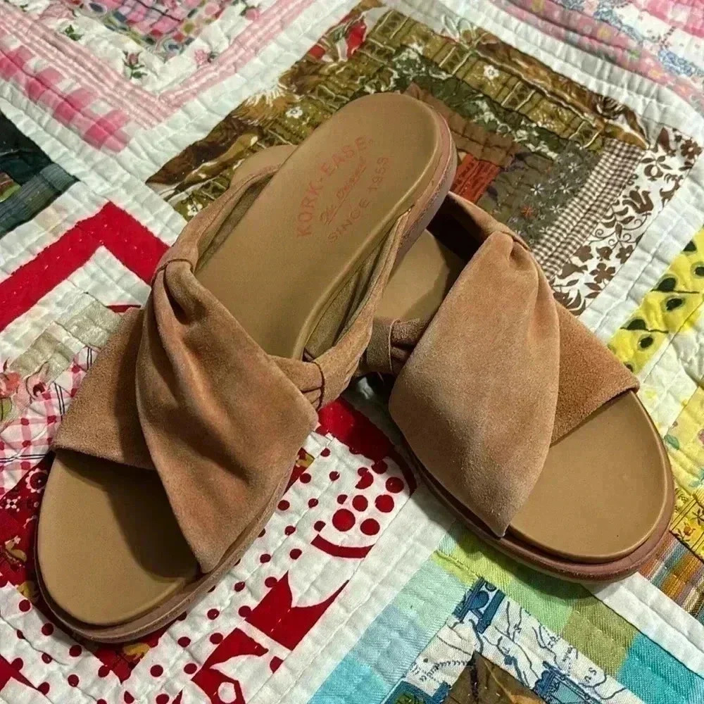 Kork-Ease Zel in Orange Suede